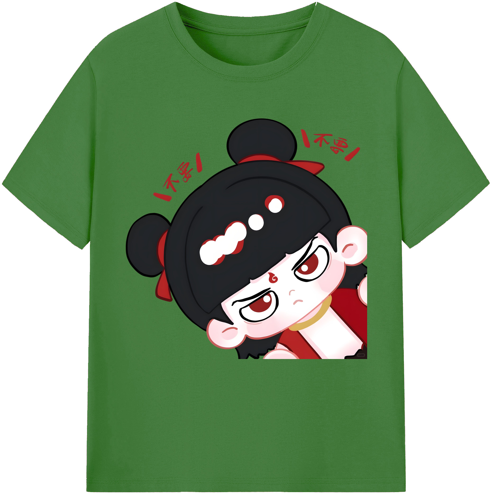 （画像用） Ne Zha 2 ナタ 魔童の大暴れ レディースカジュアルプリントTシャツ（綿100％）